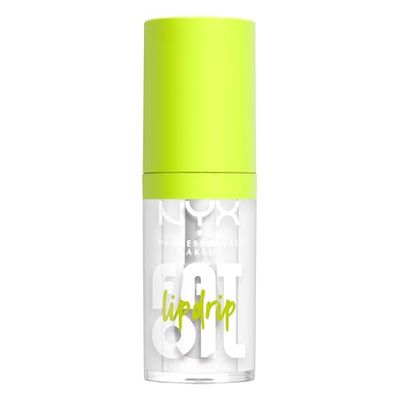 NYX Professional Makeup Gloss Labbra, Finish Cremoso e Lucido, Fino a 12H di Idratazione, Maxi Applicatore, Con Squalano, Olio di Lampone e Camemoro, Fat Oil Lip Drip, Tonalità: My Main