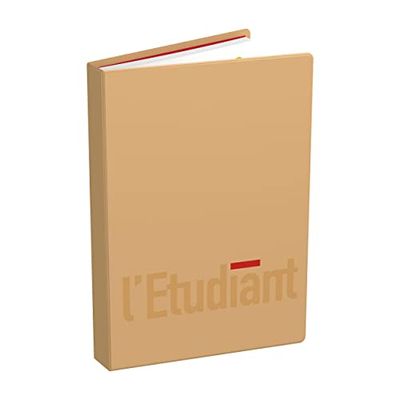 L'ETUDIANT Agenda Scolaire 2024 - 2025 Couverture PVC 12X18cm journalier Camel