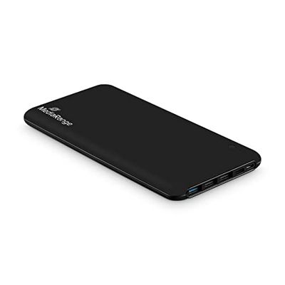 MediaRange Caricatore portatile I Powerbank 25.000 mAh, 3 USB-A e 1 USB-C®, supporta USB-C® Power Delivery and Quick Charge™, nero