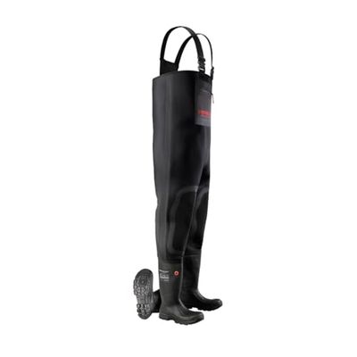 DUNLOP Protective Footwear, LJ2HD43, FieldPRO Neoprene Chest Wader Full Safety, Negro, Talla 43 EU
