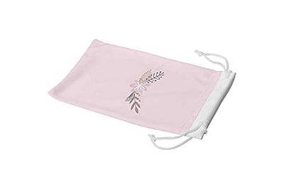 Bonamaison Imprimé Numériquement Lunettes Étui avec Cordon de Serrage, 100% Coton, Sac Lunettes, Pochette à Lunettes, 1 Pièce, Taille: 11x19 Cm