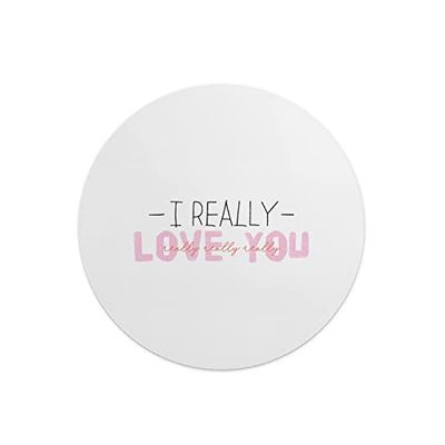 Questo Casa, Round Digital Printed Mouse Pad, Non-Slip Base, for Office and Home, Diameter:22cm