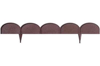 Bordure de jardin Prosperplast 'Garder Line' 20 pièces de plastique 10 x 10 x 0,09 mètres en couleur marron