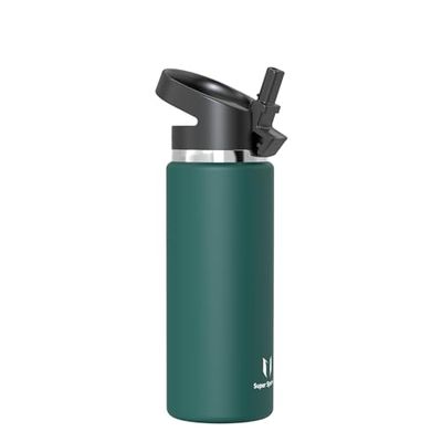 Super Sparrow Borraccia Termica - 750ml - SwivelSip Inox Bottiglia - Senza BPA Borracce Termiche, Borraccia Ergonomica per Bambini, Scuola, Sportiva, Bici, Campeggio, Palestra