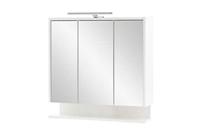 Schildmeyer Carlos Spiegelkast, hout, wit, 65 cm met plank