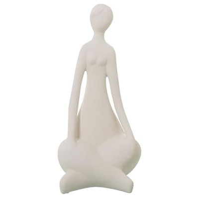Alexandra House Living Figurine décorative Beige céramique Femme 22 x 19 x 43 cm