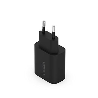 Belkin BoostCharge Caricabatteria da parete da 25 W con PPS (USB-C PD, caricabatteria rapido per iPhone, Samsung, Galaxy Tab, iPad e altri dispositivi)