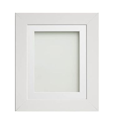 Frame Company Watson White Picture Photo Frame fitted with Perspex, A1 with White Mount for image size A2