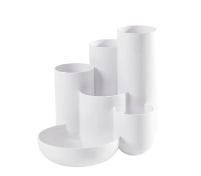 HAN Campus 17480-12 Desk Quiver with 5 Tubes and 1 Small Parts Bowl White