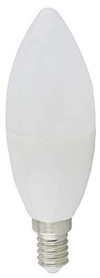 Pro Elec PEL00536 6W LED Frosted Candle Bulb, E14, Non-Di mmable, 6000K, Daylight White