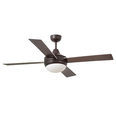 Faro ICARIA Ø132CM MARRON 4 PALAS 2xE27 20W
