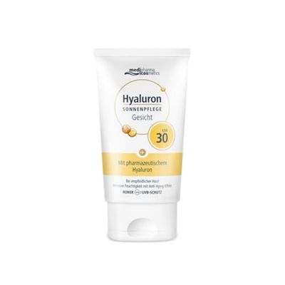 Ialuronico sole viso SPF 30- idratazione intensa - resistente all'acqua - antietà -50 ml