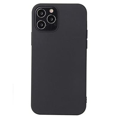 Beschermhoes voor iPhone 13 Pro Max Ultradun, [Schokbestendig, krasbestendig en schokbestendig] Beschermhoes van TPU, zacht en elegant, dun, voor iPhone 13 Pro Max - zwart