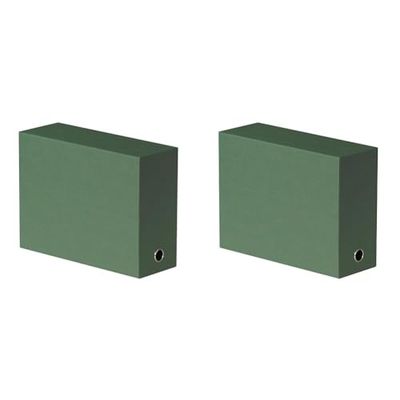 OXFORD Boîte de transfert dos 12 cm Vert foncé (Lot de 2)