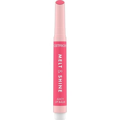 Catrice Melt & Shine Juicy Lip Balm, nr 050, rosa, fuktgivande, förstorande, glänsande, strålande fräsch, vegansk, oljefri, utan parabener, nanopartiklar fri, 1-pack (1,3 g)