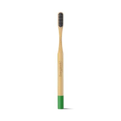 Bottega Verde - Spazzolino da Denti in Bambù, Setole Medie con Carbone di Bambù, Naturale e Ecosostenibile