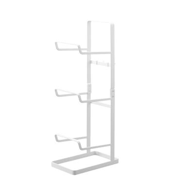 YAMAZAKI 2034 TOWER Fitness Equipment Rack, white, Steel, 15 x 24 x 65.5 cm