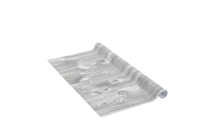 Venilia Folha adesiva, tábuas cinzento aspeto legno cinzento, 45 cm x 3 m, espessura 95 μ, vinil autocolante para móveis ou cozinha, papel de parede decorativo, PVC sem ftalatos, fabricado na UE