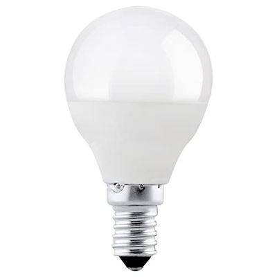 EGLO Led E14, lampadina, Led da 5 watt (equivalente a 40 watt), 470 lumen, E14 Led bianco neutro, 4000 Kelvin, lampadina Led P45, Ø 4,7 cm