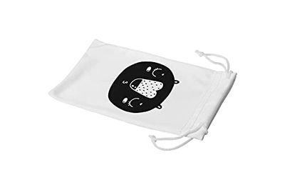 Bonamaison Imprimé Numériquement Lunettes Étui avec Cordon de Serrage, 100% Coton, Sac Lunettes, Pochette à Lunettes, 1 Pièce, Taille: 11x19 Cm