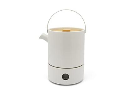 Bredemeijer Umea Juego de té, Loza Cerámica, Blanco, 1200ml