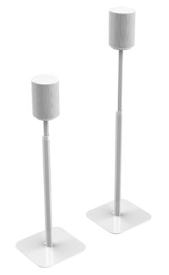 Flexson Essentials Lot de 2 Supports réglables au Sol pour Sonos Era 100 Blanc