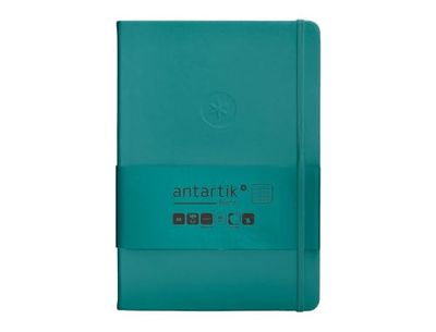 Antartik Cahier avec gomme Notes Couverture rigide A5 Feuilles quadrillées vert aqua 100 feuilles 80 g