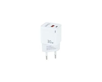 Watio Wave Chargeur - Chargeur Mural et de Voyage, 30 W, avec Ports USB-C (PD) et USB-A (QC), fabriqué en matériau résistant, Compact et léger. *