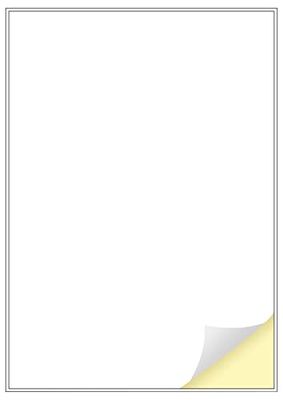 Creavvee 1 Label per Sheet, 25 A4 Sheets, Printable White Sticker Paper Labels for Laser/Inkjet Printers Made in Europe - Sticker Size (A4) 297 x 210 mm