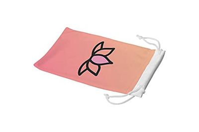 Bonamaison Imprimé Numériquement Lunettes Étui avec Cordon de Serrage, 100% Coton, Sac Lunettes, Pochette à Lunettes, 1 Pièce, Taille: 11x19 Cm