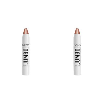 NYX Professional Makeup Multi-Use Highlighter Stick, Weightless Buildable Formula with Jojoba Oil, Twist-Up – No Need To Sharpen, Vegan and Cruelty-Free, 2.7 g, Shade: Coconut Cake (Pack of 2)