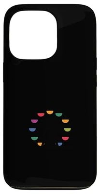 minimalist Carnival colorful Ferris wheel men women Case for iPhone 13 Pro