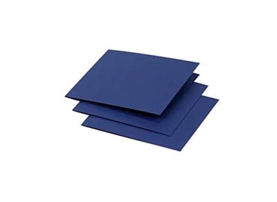 Clairefontaine - Ref 16168C - Pollen Folded Card (Pack of 25 Sheets) - 116 x 116mm Sized, 210gsm Card, Inkjet & Laser Printer Compatible, Acid Free - Night Blue
