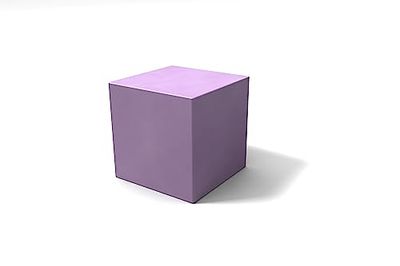 Kloris Stoel Puff tafel, Glicine, 45 x 45 cm