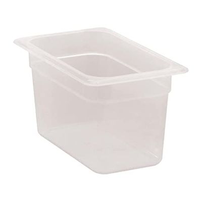Cambro 46PP190 Lot de 6 casseroles en polypropylène Transparent 1/4