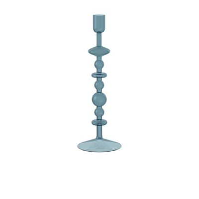 like. by Villeroy and Boch - Like Home candle holder in blue, 8 x 8 x 27 cm, borosilicate glass