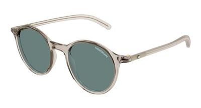 Montblanc MB0324S Zonnebril voor heren, gerecycled, geïnjecteerd, meerkleurig, eenheidsmaat