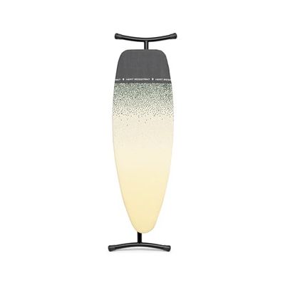 Brabantia - Ironing Board D - Heat Resistant Steam Iron Zone - Adjustable Height - Non-Slip Rubber Feet - 100% Fairtrade Cotton Cover with Foam Layer - Foldable XL Unit - New Dawn - Size D (135x45 cm)