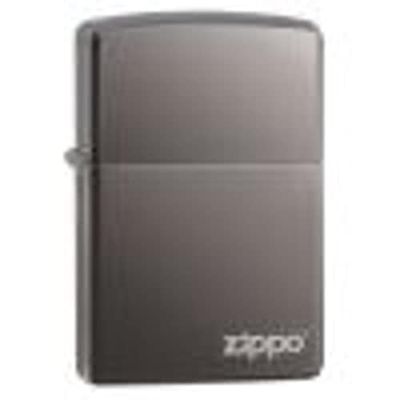 Zippo tändare 60001213 svart Ice w logotyp, silver, 5, 5 cm