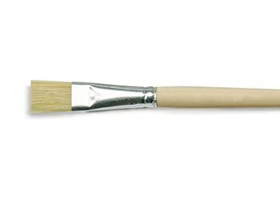 Kreul 722408-Pennelli universali in setole Naturali Resistenti, Piatti, Misura 8, per Arte, Hobby, Scuola e Grandi Usi, Colore Wood, Größe 8, 722408