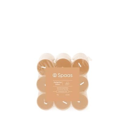 Spaas doftsatta genomskinliga ljus i platt paket. 18 st. med 4,5 timmars brinntid – Delightful Dawn