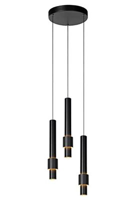 LUCIDE MARGARY - Suspension - Ø 28 cm - LED Dim. - 3x4W 2700K - Noir