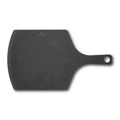 Victorinox Pala para pizza con mango, Tabla de Cortar Cocina, Pequeño (43.2 x 25.4 x 0.5), Resistente, Apto para Lavavajillas, Negro