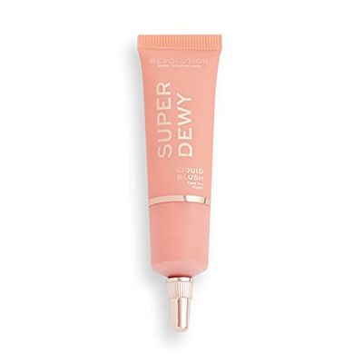 Makeup Revolution Superdewy Liquid Blush, Highly Pigmented, Buildable Formula, Fake The Flush, 15 ml