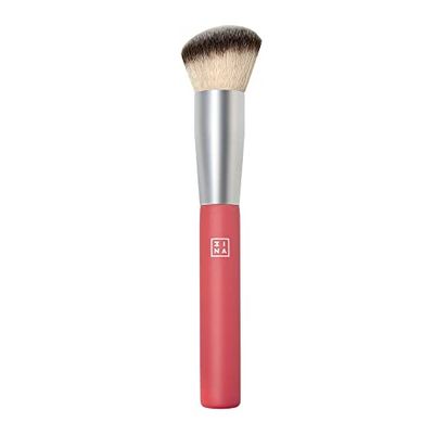 3INA MAKEUP - The All In One Brush - pincel de maquilhagem em ângulo - pincel para todos os tipos de maquilhagem - cabelo semi-grosso - forma angular - fácil de desfocar - Vegan - Cruelty Free