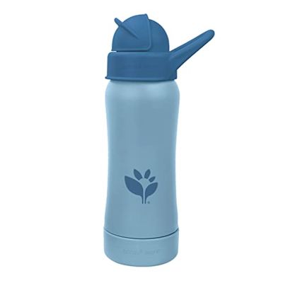 Green Sprouts® Butelka ze słomki Sprout Ware® 10oz., 6m+, Plant-Plastic, Platinum-Cured Silicone, Safe, Grows with Baby, Tested for Hormons - Blueberry