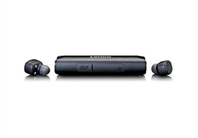 Lenco Epb-440 Bluetooth-hörlurar – äkta trådlösa in-ear hörlurar med laddningsfodral 850 mAh – 4 timmars speltid – IP67 vattentät – Bluetooth V4.2 – sporthörlurar