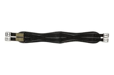 HKM 558167 PVC Soft Effet gaufré Sangle de Selle – élastique, S, Noir