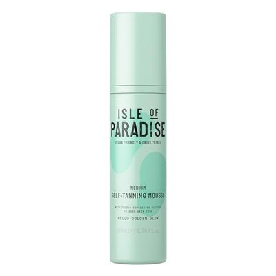 Isle of Paradise Self Tan Mousse, Medium (200 ml) Self Tanning Foam, Natural Ingredients & Vegan (packaging may vary)