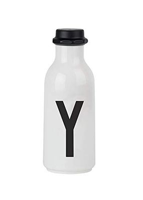 Design Letters Unisex – To Go Drinkfles voor volwassenen, wit, 0,5 l